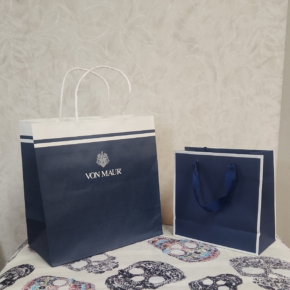 Navy Blue Shopping Bag Set 100% Recyclable